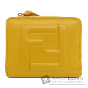 Fendi FF Cube Bifold Wallet Leather